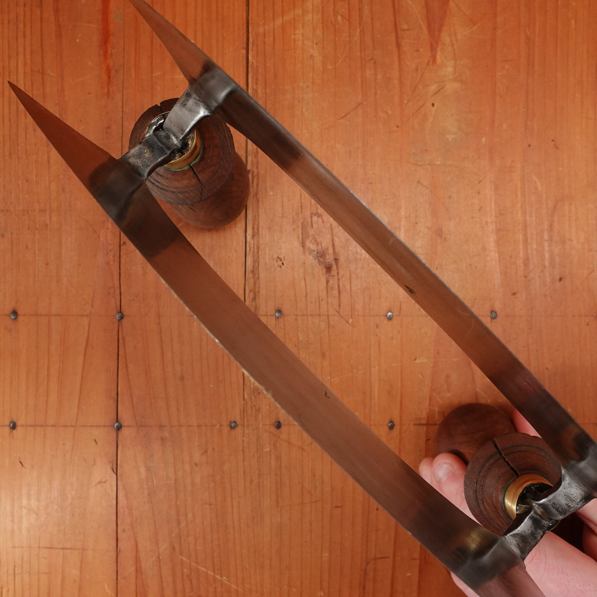 Guss Stahl Double Mezzaluna Hachoir Germany 1880s-1920s?