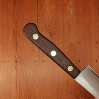 Cattaraugus Cutlery Co. 7.75" Chef Knife Carbon Steel Rosewood Brass USA 1920s-40s