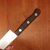 Cattaraugus Cutlery Co. 7.75" Chef Knife Carbon Steel Rosewood Brass USA 1920s-40s
