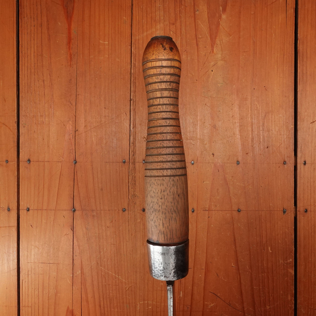 Ajax 7.75" Cleaver Carbon Steel Turned Handle 1880s-1920s