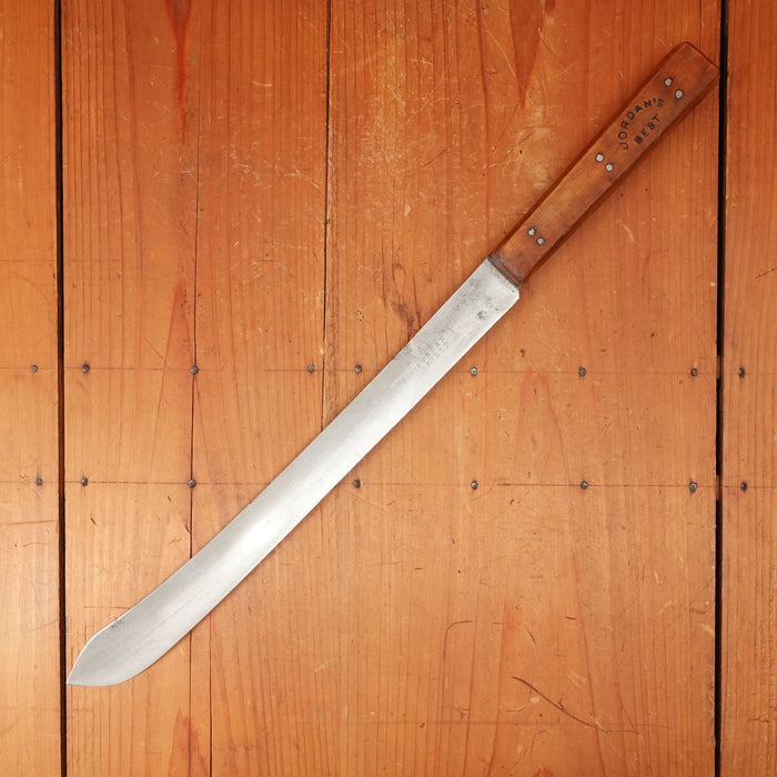 A J Jordan 12" SLIM Bullnose Butcher Hand Forged Double Shear Steel Persian Boxwood 1885-1926
