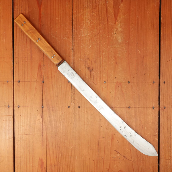 A J Jordan 12" SLIM Bullnose Butcher Hand Forged Double Shear Steel Persian Boxwood 1885-1926