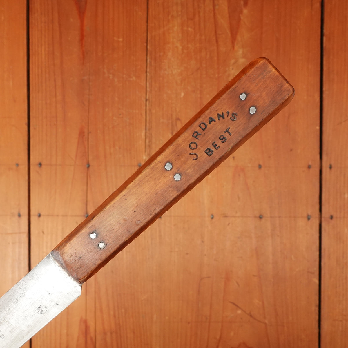 A J Jordan 12" SLIM Bullnose Butcher Hand Forged Double Shear Steel Persian Boxwood 1885-1926