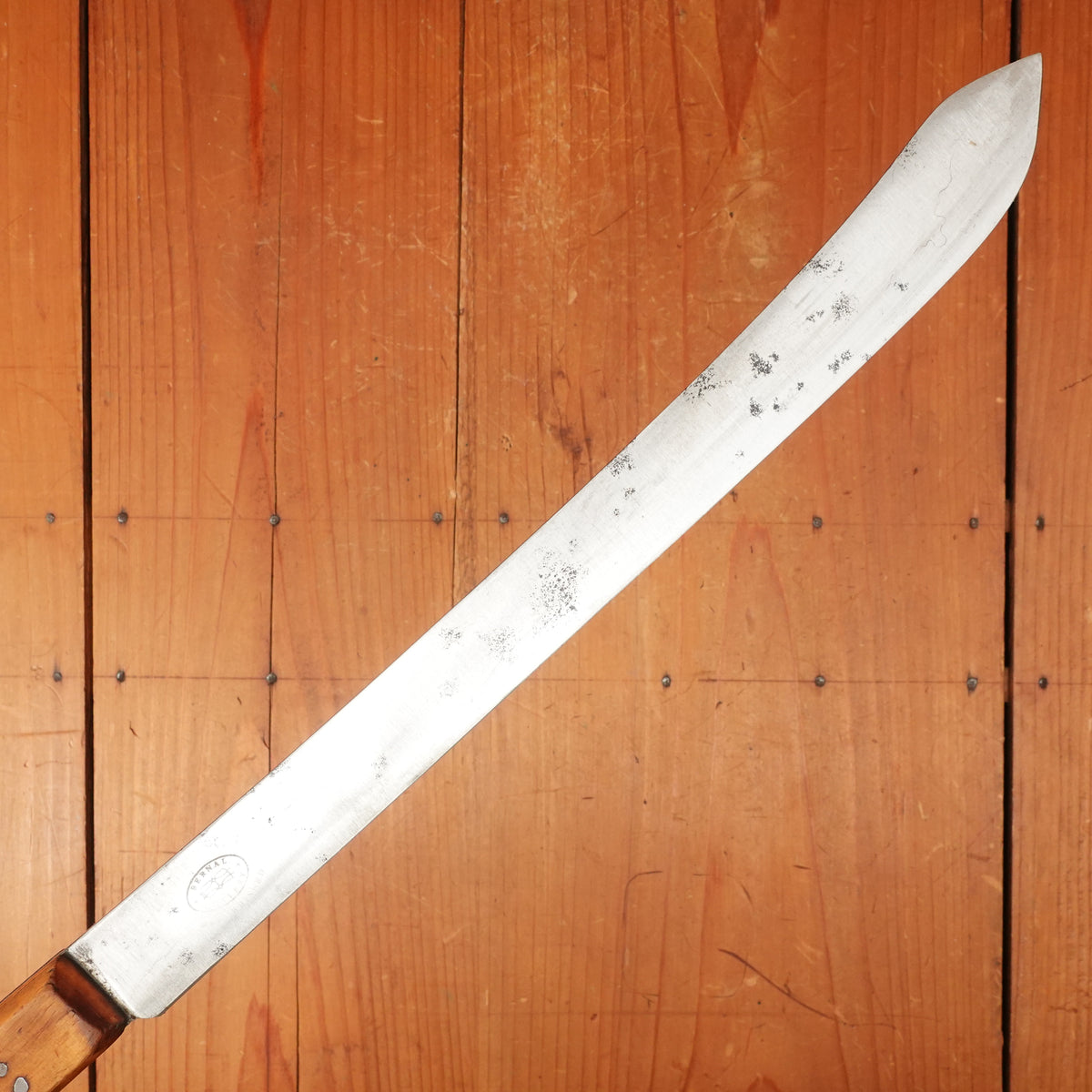 A J Jordan 12" SLIM Bullnose Butcher Hand Forged Double Shear Steel Persian Boxwood 1885-1926