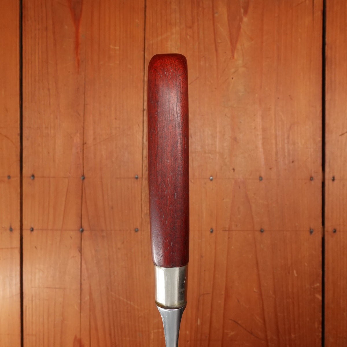 Tichet 12.25" Chef Knife Carbon Steel Paris 1890s-1920s Bubinga Rehandle