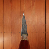 Tichet 12.25" Chef Knife Carbon Steel Paris 1890s-1920s Bubinga Rehandle