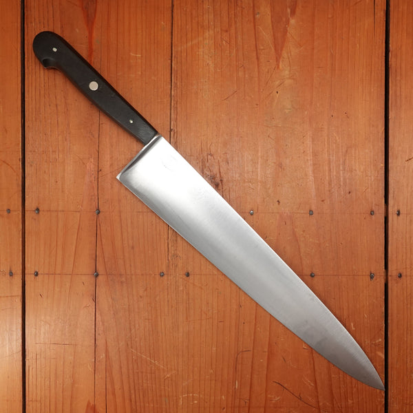 Vintage J A Henckels 12.5” Chef Knife Carbon Steel 102-12” Solingen, Germany Pre-War?