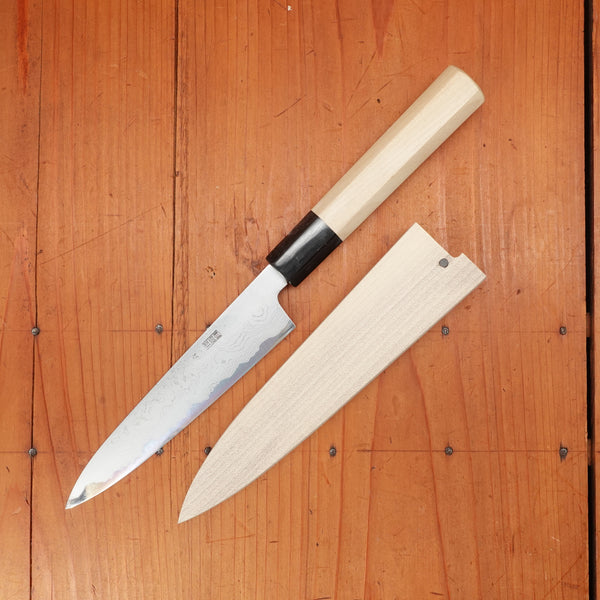 Sakai Kikumori Kikuzuki Uzu 150mm Petty Aogami 1 with Saya