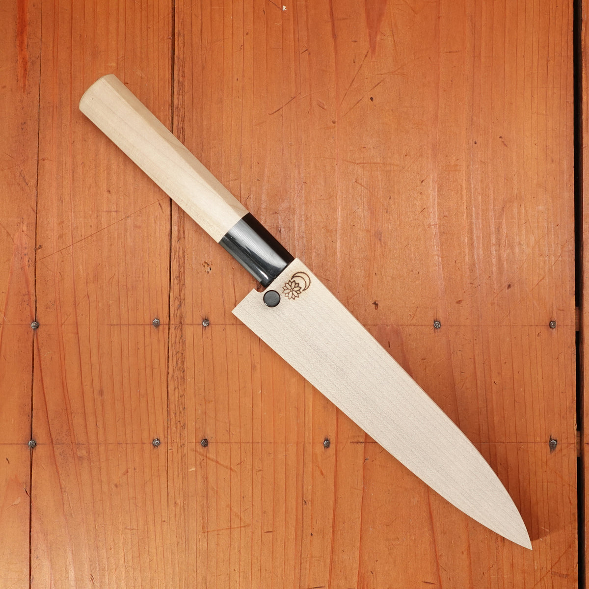 Sakai Kikumori Kikuzuki Uzu 150mm Petty Aogami 1 with Saya