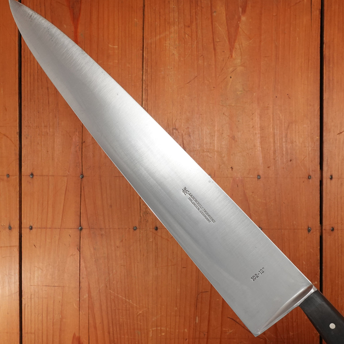 J A Henckels 12.5” Chef Knife Carbon Steel 102-12” Solingen Pre-1940
