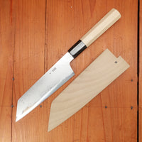 Sakai Kikumori Kikuzuki Uzu 180mm Kiritsuke Santoku Aogami 1 with Saya