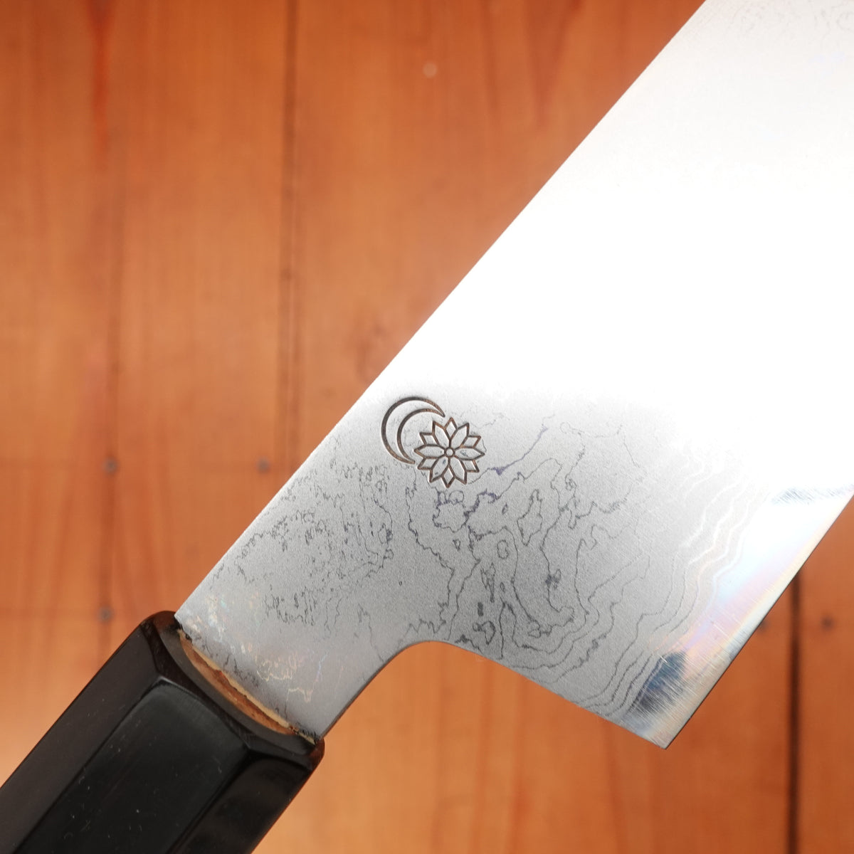 Sakai Kikumori Kikuzuki Uzu 180mm Kiritsuke Santoku Aogami 1 with Saya