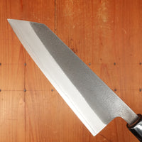 Yoshikane Hamono 165mm Bunka Iron Clad Shirogami 2 Kurouchi Nashiji Teak Handle