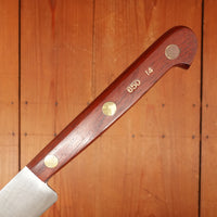 New Old Stock Sprechercut 14" Serrated Slicer Stainless Steel Rosewood Thiers 1960s-80s
