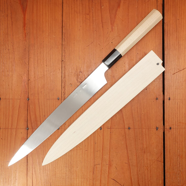 Sakai Kikumori Choyo 270mm Yanagi Ginsanko with Saya