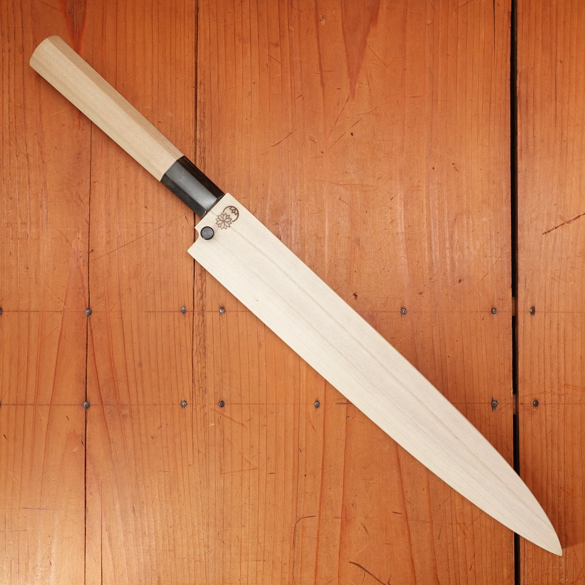 Sakai Kikumori Choyo 270mm Yanagi Ginsanko with Saya