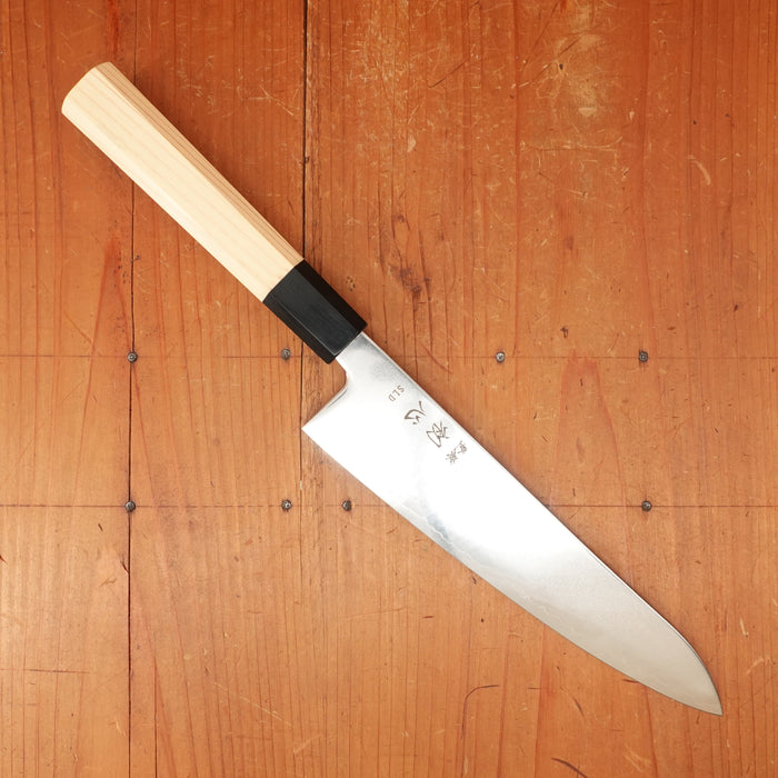 Hatsukokoro Hikari 195mm Gyuto Stainless Clad SLD Hinoki Handle