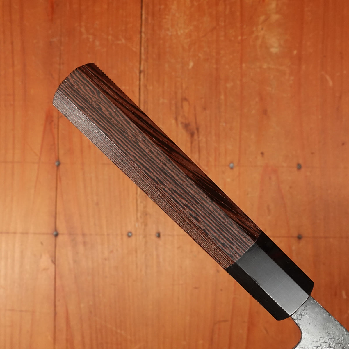 Hatsukokuro Sumi 80mm Petty Iron Clad Aogami 2 Kurouchi Wedge Handle
