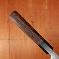 Hatsukokuro Sumi 80mm Petty Iron Clad Aogami 2 Kurouchi Wedge Handle