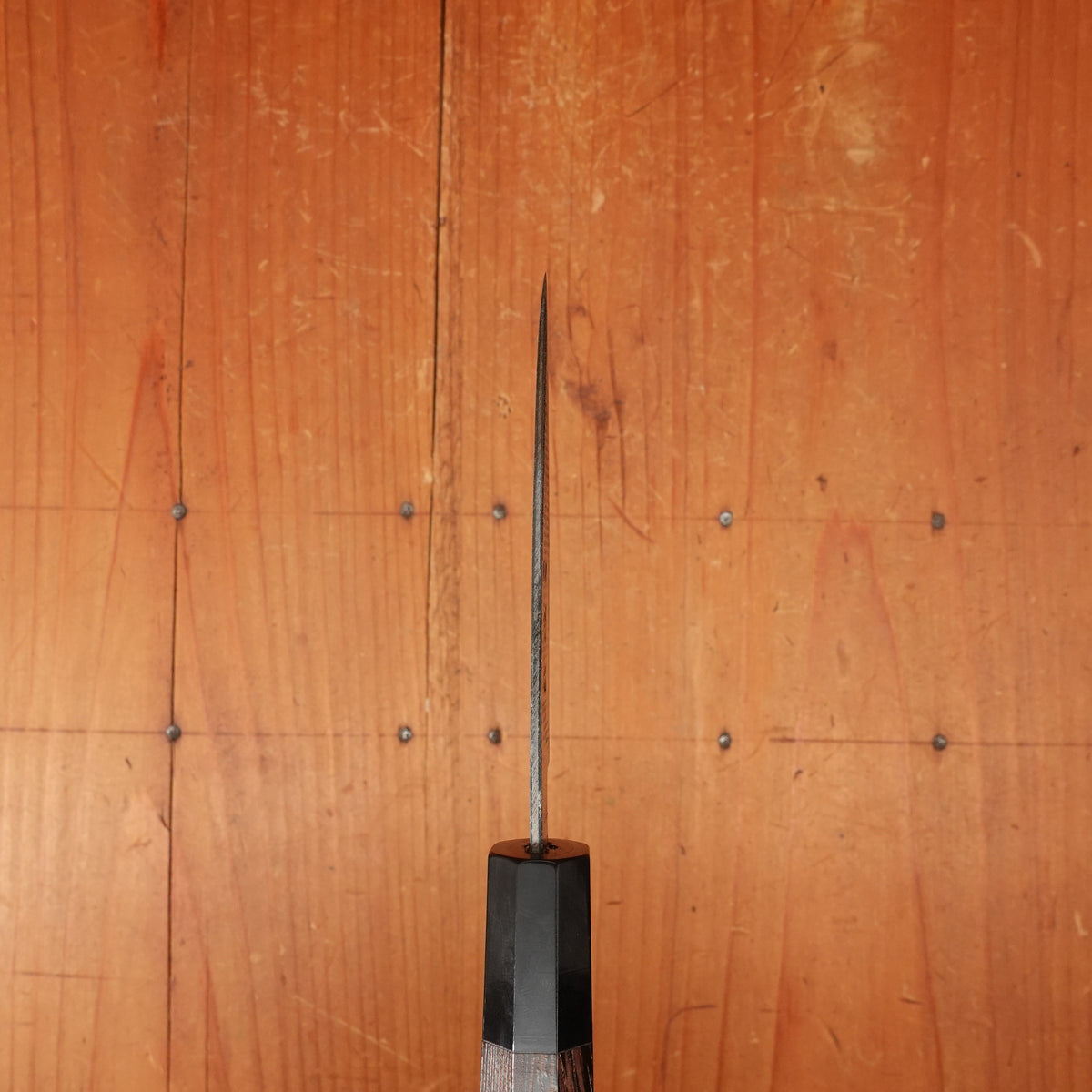 Hatsukokuro Sumi 80mm Petty Iron Clad Aogami 2 Kurouchi Wedge Handle