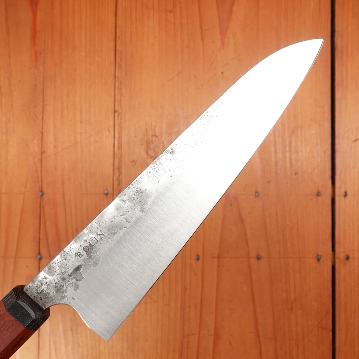 Rolin Knives Small Chef 52100 Kurouchi Eucalyptus