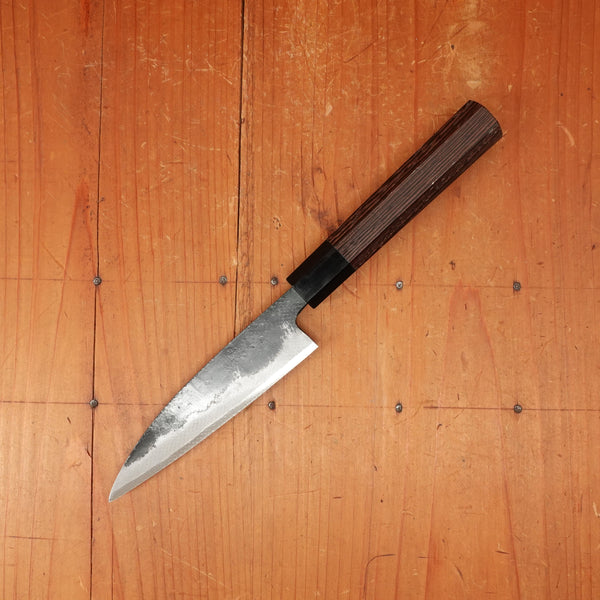 Hatsukokuro Sumi 120mm Petty Iron Clad Aogami 2 Kurouchi Wedge Handle