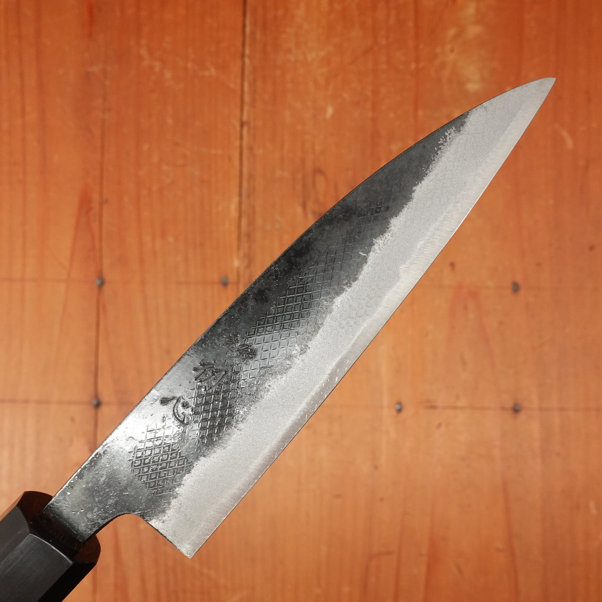 Hatsukokuro Sumi 120mm Petty Iron Clad Aogami 2 Kurouchi Wedge Handle