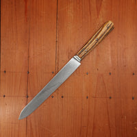 J Russell Green River Works 8" Carving Knife Hand Forged Carbon Steel & Stag ~1850s-1880s