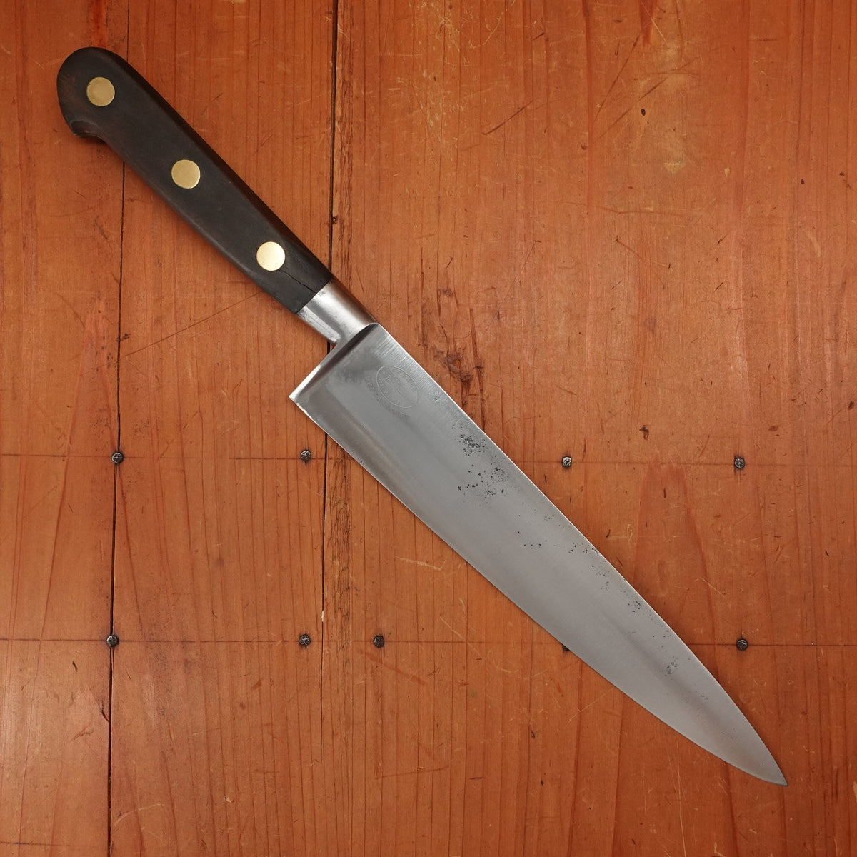 Thiers Issard Sabatier4 Star Elephant 8” Chef Knife Carbon Walnut or Pear Wood 1960’s-70s