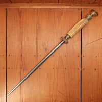 F DIck 14" Steel Fine Cut 3/8" Diameter Pre-War Stag