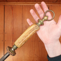 F DIck 14" Steel Fine Cut 3/8" Diameter Pre-War Stag