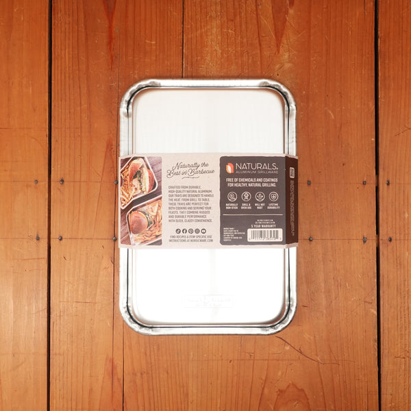 Nordic Ware Naturals Aluminum Personal Size Burger Grill/Prep Trays - 2 Pieces