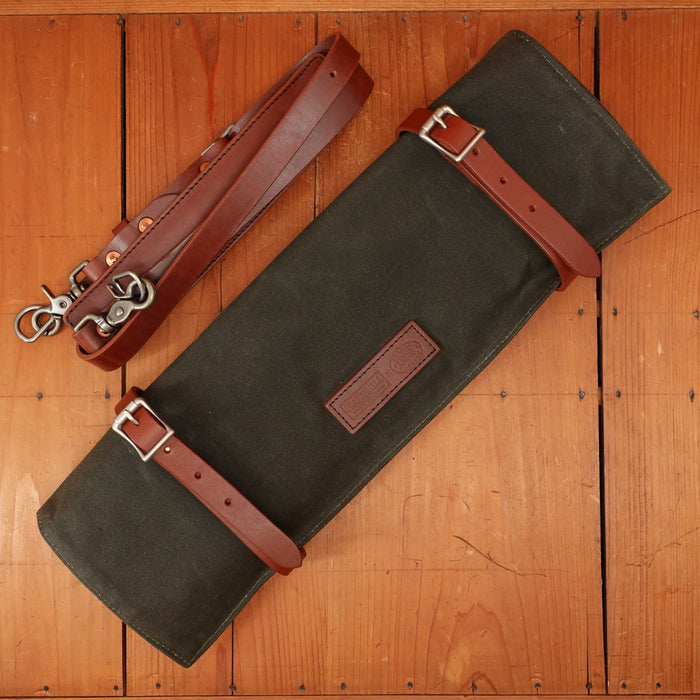 Hardmill Waxed Canvas Knife Roll