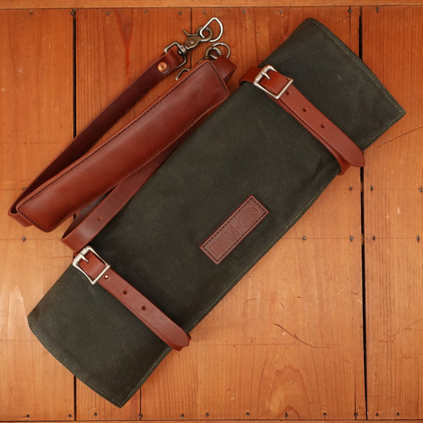 Hardmill Waxed Canvas Knife Roll