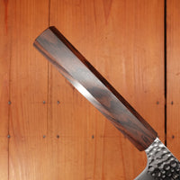 Hatsukokoro Hayabusa 180mm Santoku VG10 Tsuchime San Mai Ebony Handle