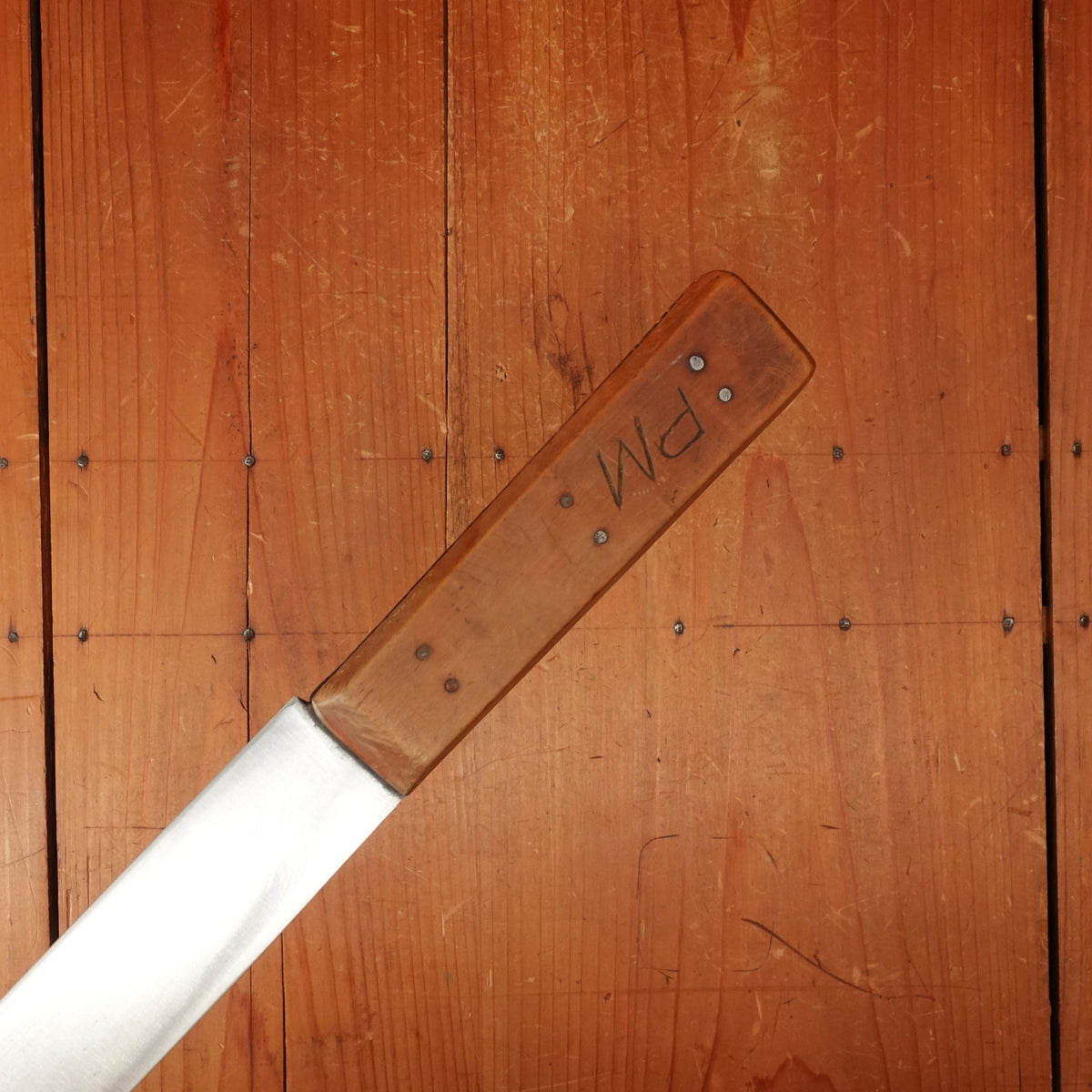A J Jordan 11.5" Bullnose Butcher Hand Forged Double Shear Steel Persian Boxwood 1885-1926