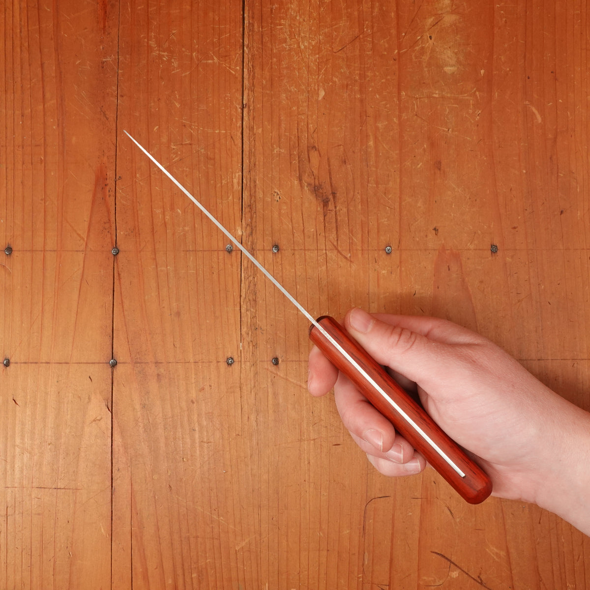 Friedr. Herder Spade Steak Knives Stainless Padouk Set 4