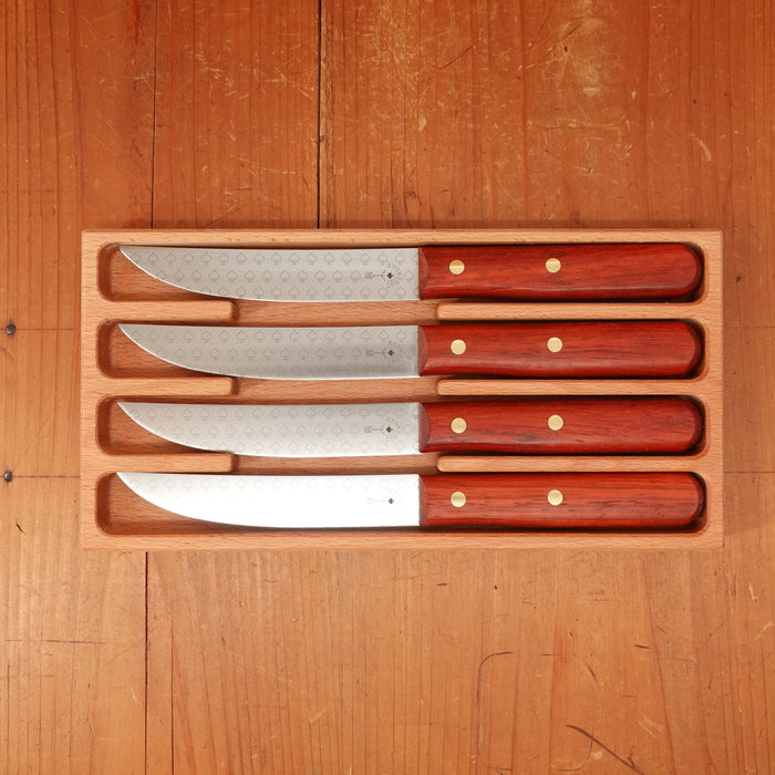 Friedr. Herder Spade Steak Knives Stainless Padouk Set 4
