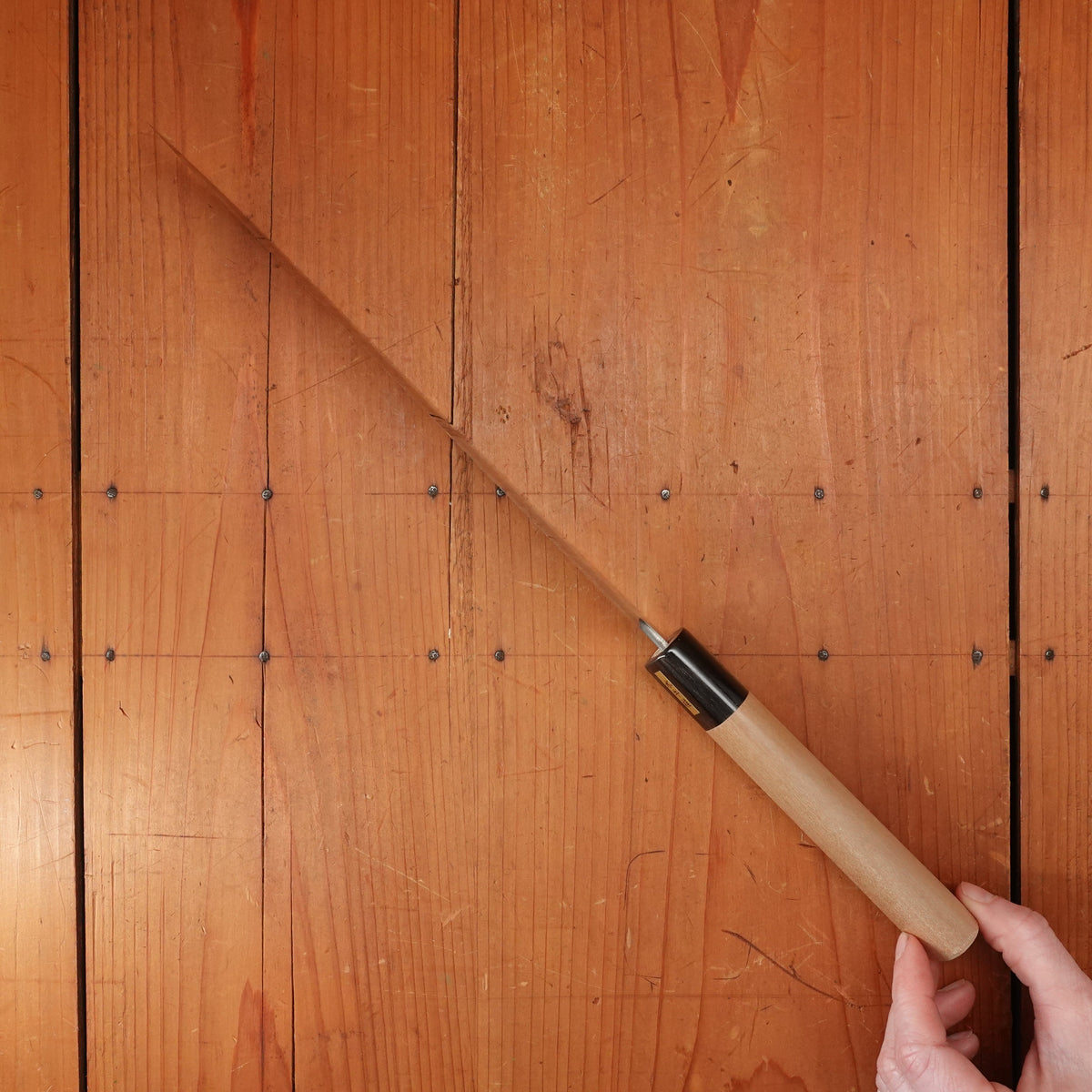 New Old Stock Yoshikane 240mm Gyuto SKD Tsuchime Ho & Horn Handle (D-Shape)