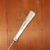 J.A. Henckels Dinner Knife and Fork Pair (One Pair 2pc) Stainless Blade Nickel Plated Carbon Fork Coin Silver Solingen 1920s
