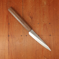 Bernal Cutlery x Konosuke GS+ 140mm Ko-Sabaki SLD Kurouchi Khii Laurel Handle with Leather Sheath