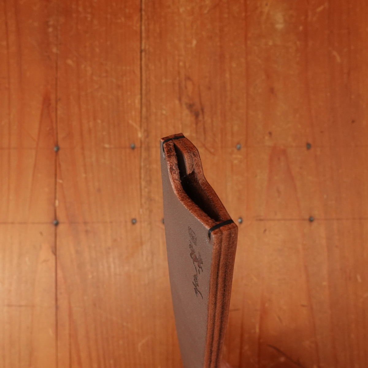 Bernal Cutlery x Konosuke GS+ 140mm Ko-Sabaki SLD Kurouchi Khii Laurel Handle with Leather Sheath