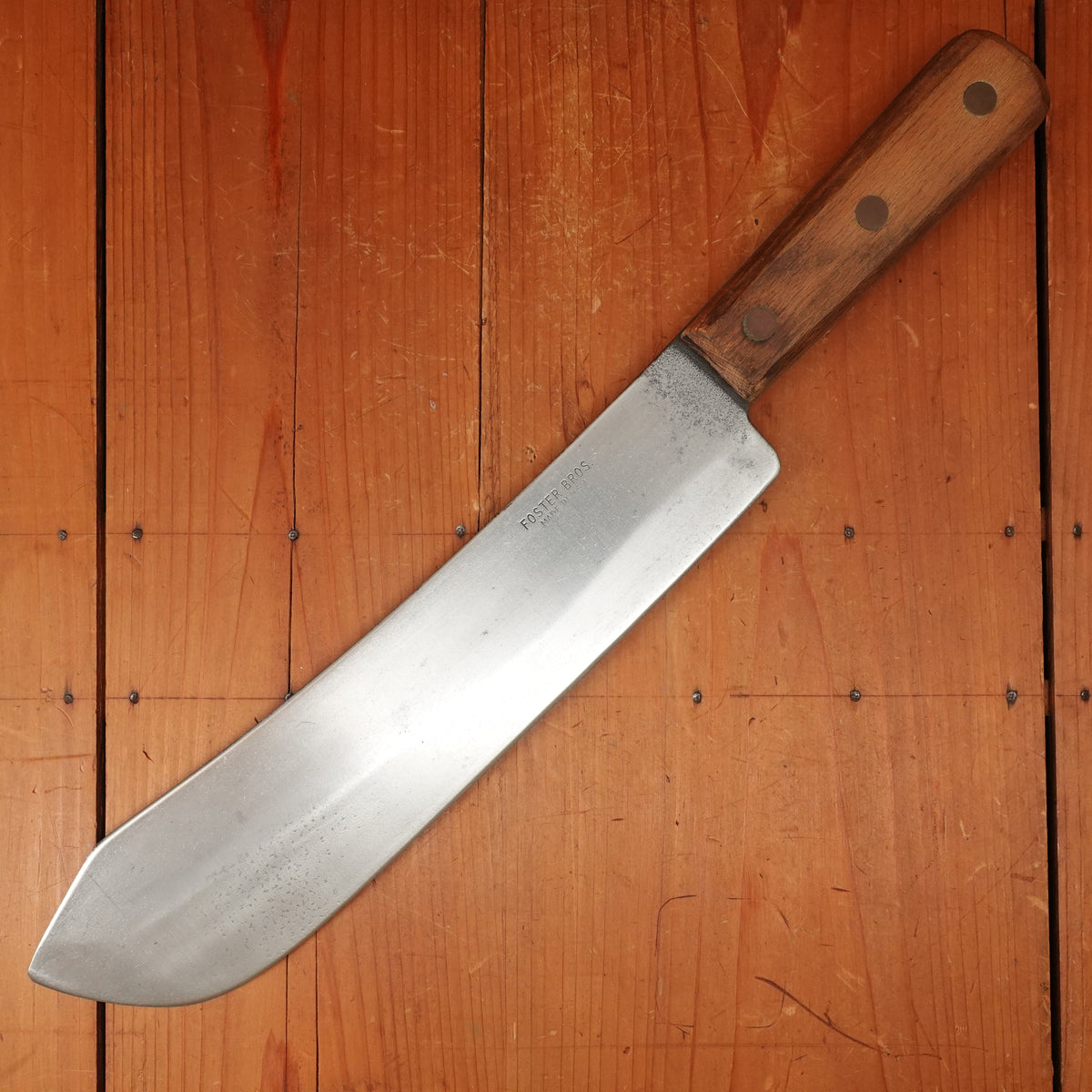 Foster Bros. 12.5" Lambsplitter Carbon Steel Beech S/S Norway USA 1950s?