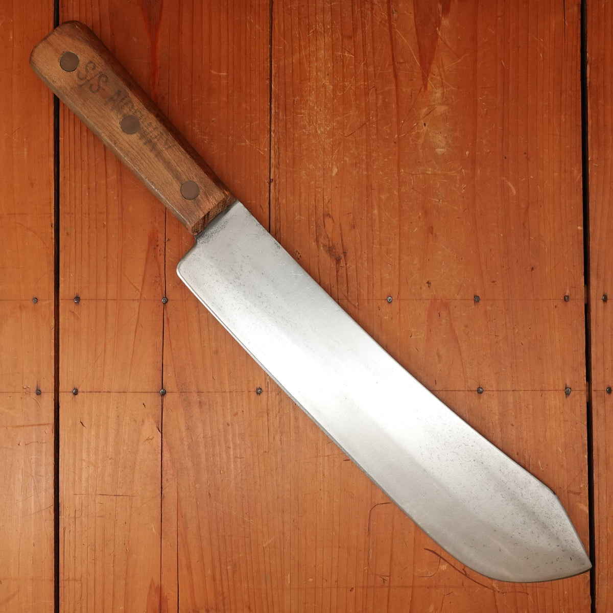 Foster Bros. 12.5" Lambsplitter Carbon Steel Beech S/S Norway USA 1950s?