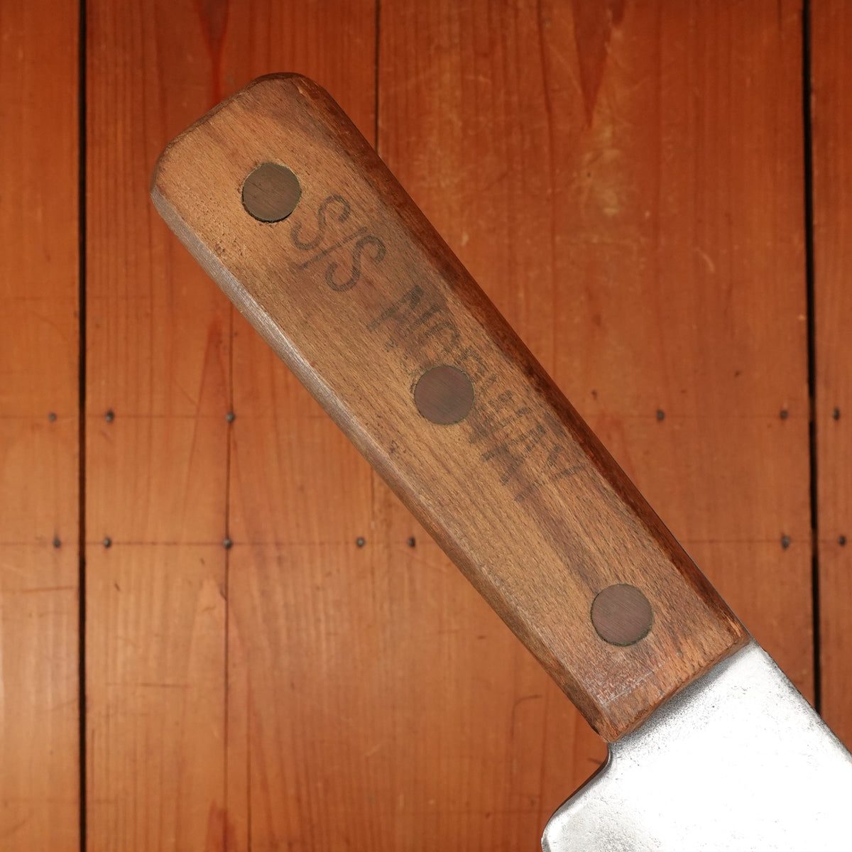 Foster Bros. 12.5" Lambsplitter Carbon Steel Beech S/S Norway USA 1950s?