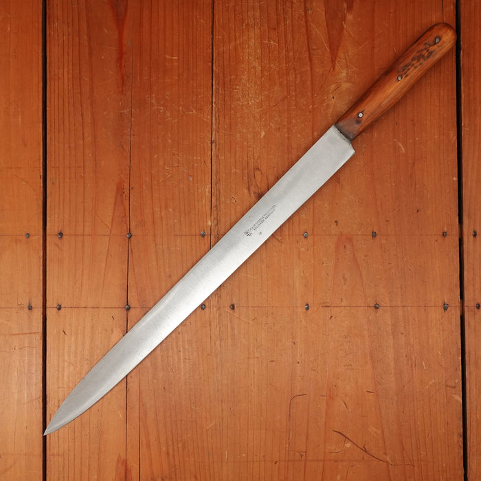J A Henckels 13.25" Slicer Carbon Steel Cherry Solingen Germany 1890s-1920s?