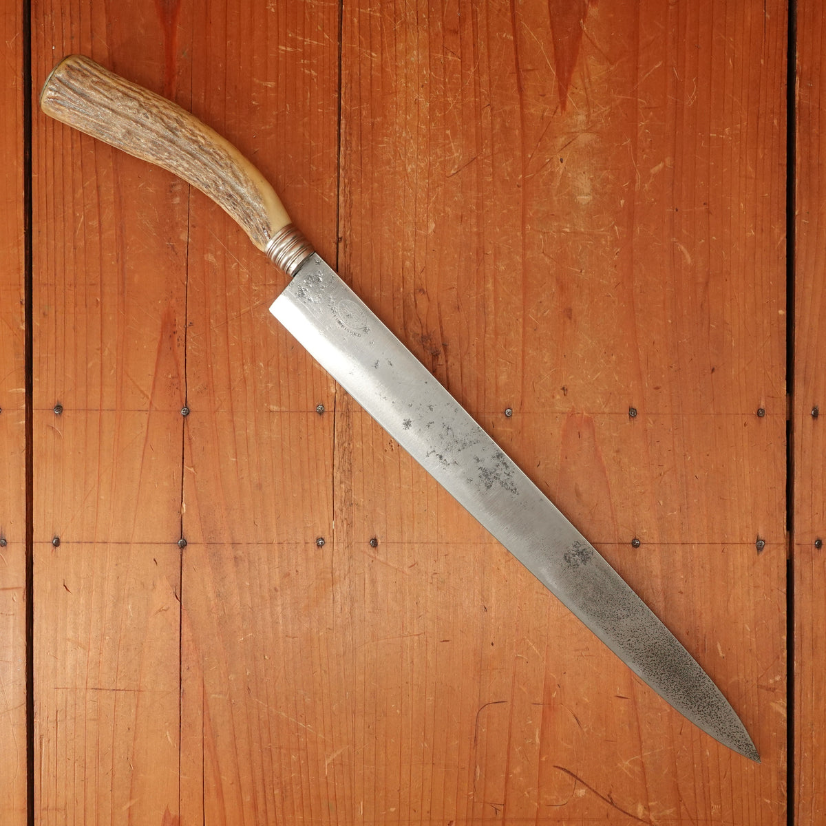 Joseph Rodgers & Sons VR 11.5" Slicer Carbon Steel Stag Sheffield 1886-1890?