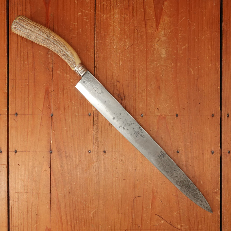 Joseph Rodgers & Sons VR 11.5" Slicer Carbon Steel Stag Sheffield 1886-1890?