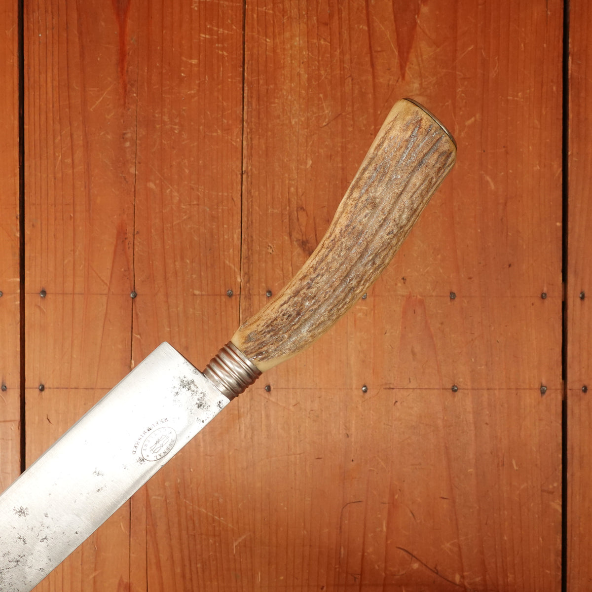 Joseph Rodgers & Sons VR 11.5" Slicer Carbon Steel Stag Sheffield 1886-1890?
