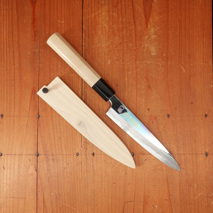 Sakai Kikumori Choyo 150mm Petty Shirogami 2 with Saya